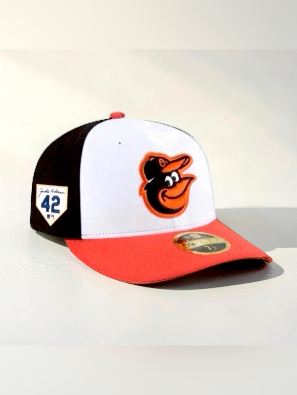 New Era Baltimore Orioles Jackie Robinson Side-Patch 59FIFTY Fitted Hat. 7 1/8